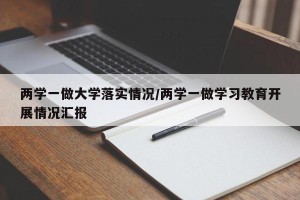 两学一做大学落实情况/两学一做学习教育开展情况汇报